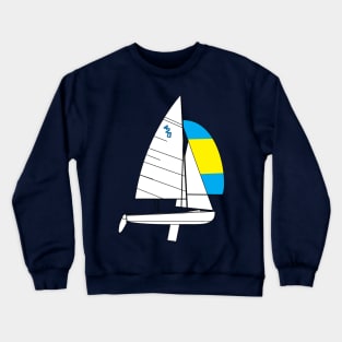 International 420 Sailboat Crewneck Sweatshirt